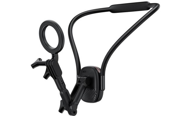 ACEFAST E32 Magnetic Neck Mount Phone Holder Adjustable Hands-Free Chest Stand Video Record - Black